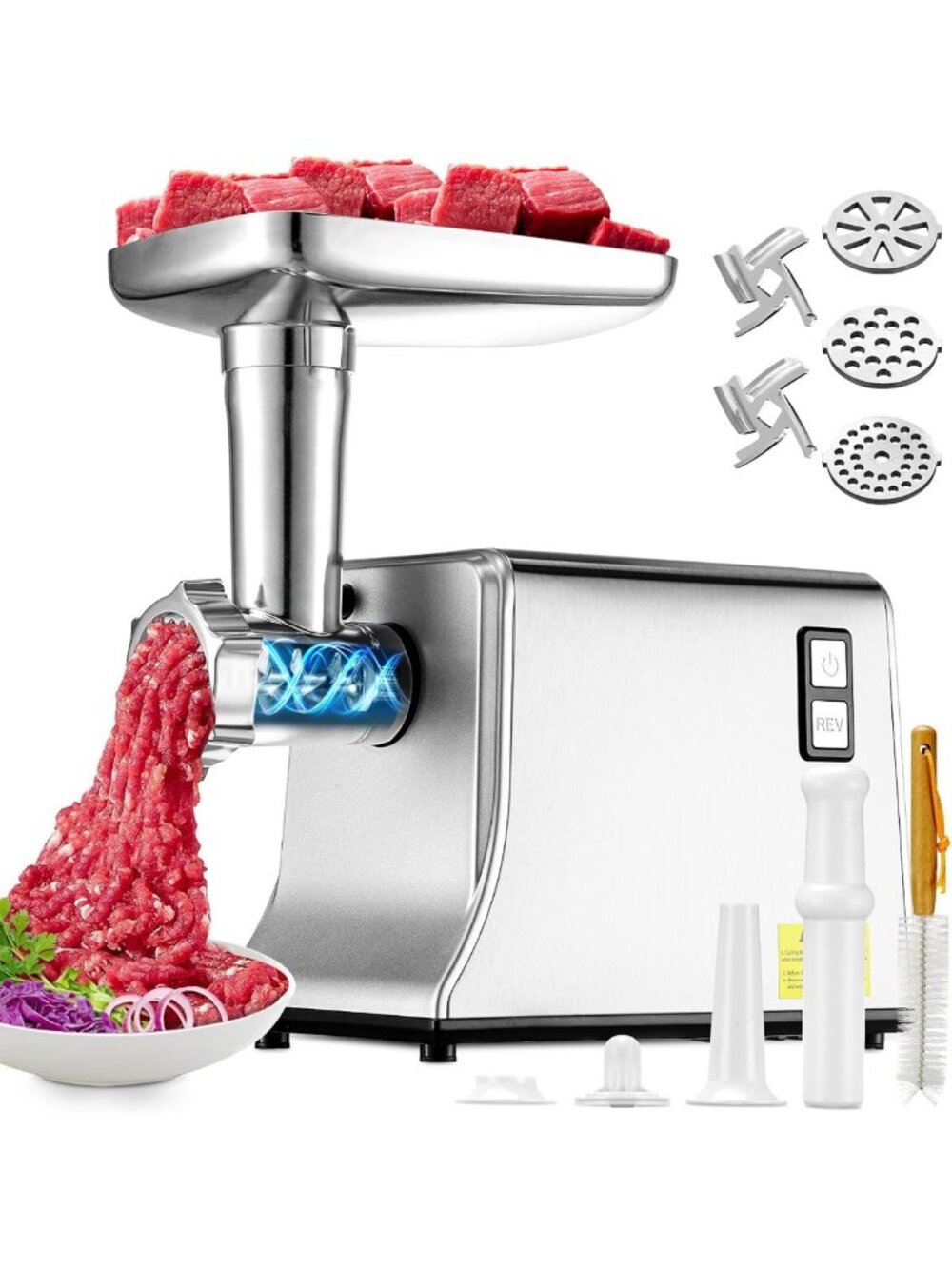 Electric Meat Grinder 5.0 Upgrade | Fast 3-Second Grind | Home Kitchen Essential